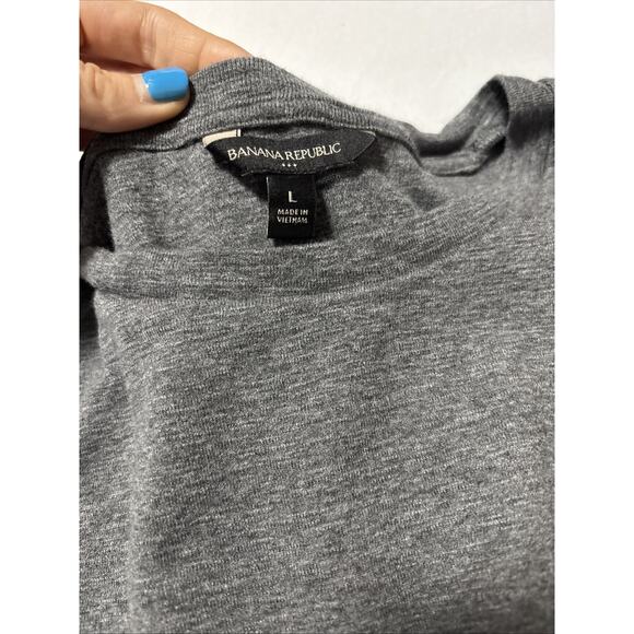 Banana Republic Women's L Charcoal Gray Tank Essential Basic Staple Everyday - Picture 3 of 6
